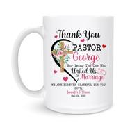 Tazze Da Caffè Thank You Pastor In Marriage 330Ml Tazze In Porcellana Classica Mug Per Ragazze Compleanno Succo