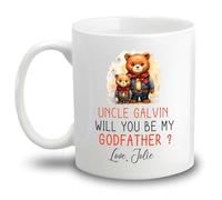 Tazze Da Caffè Uncle Will You Be My Godfather Tazzine Da Caffè,Stampata,Multicolore,Tazza In Ceramica Per Nonna Uomo Lavoro 330Ml