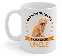 Tazze Da Caffè World'S Greatest Red Goldendoodle Dog Uncle 330Ml Tazze In Porcellana Classica Tazza Per Succo Ufficio Bevande