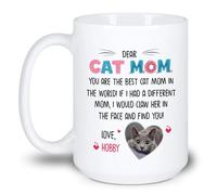 Tazze Da Caffè You Are Best Cat Mom In The World Ceramica Mugs,Multicolore,Con Manico,Tazza In Ceramica Per Uomo Compleanno Festa 330Ml