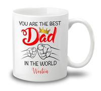 Tazze Da Caffè You Are The Best Dad In The World Tazzine Da Caffè,Divertenti,Stampata,Tazza Da Caffe Per Papà Uomo Donna 330Ml