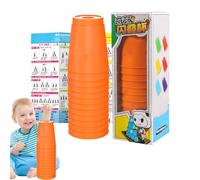 Tazze da Impilamento per Bambini Piccoli,Giocattolo Per Gioco Impilabile - Coppe Interattive per Impilamento | per lo Sviluppo delle Capacità Motorie Fini di Bambini, Adulti e Piccoli in Aula