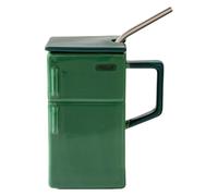 Tazze da tè 550 ml Espresso Latte Bicchieri Coperchi e Cannucce | Tazza da cappuccino retrò per colazione, cucina, brunch, feste, casa, soggiorno, ufficio, scrivania, bar, ristorante
