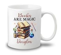 Tazze Da Tè Books Are Magic Tazzine Da Caffè,Multicolore,Con Manico,Tazza In Ceramica Per Caffè E Tè Papà Lavoro 330Ml
