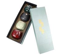 Tazze da tè giapponesi Design in ceramica, set di 4 teiere in ceramica stile giapponese Zen Set da tè unico Set regalo tradizionale artigianale, per casa e ufficio(colorato)