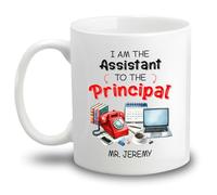 Tazze Da Tè I Am The Assistant To The Principal Ceramica Mugs,Moderne,Divertenti,Tazza In Ceramica Per Caffè E Tè Festa Uomo 330Ml
