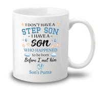 Tazze Da Tè I Don'T Have A Step Son I Have A Son Tazzine Da Caffè,Multicolore,Personalizzabile,Tazza In Ceramica Per Uomo Nonna Papà 330Ml