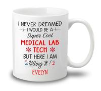 Tazze Da Tè I Would Be A Medical Lab Tech Tazzine Da Caffè,Personalizzabile,Moderne,Tazza In Ceramica Per Papà Festa Ufficio 330Ml