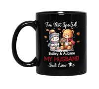 Tazze Da Tè I'M Not Spoiled My Husband Just Love Me Tazzine Da Caffè,Multicolore,Personalizzabile,Tazza In Ceramica Per Lavoro Festa Donna 330Ml