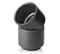 Tazze da tè in ceramica, 4 pezzi, 200 ml, set da tè giapponese (2 nero)