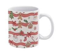 Tazze Da Tè In Ceramica Christmas Themed Santa Bread Resistenti Tazze Da Caffè Statement Mug In Porcellana Per Thè Latte Quotidiano