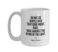 Tazze Da Tè In Ceramica Do Not Go Gentle Into That Good Night Resistenti Tazze Da Caffè In Ceramica Moderne Tazza Colazione Porcellana Per Quotidiano Latte Thè