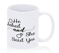 Tazze Da Tè In Ceramica He Asked And She Said Sarcastic Sayings Inspirational Antimacchia Tazze Resistenti Tazza Colazione Porcellana Per Quotidiano Fidanzata Caffe