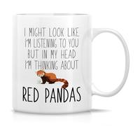 Tazze Da Tè In Ceramica Red Panda Lover Thinking About Red Pandas Antimacchia Tazze Da Caffè In Ceramica Resistenti Tazza Da Tè Per Thè Latte Fidanzata