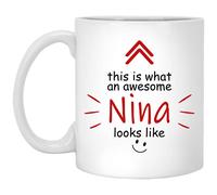 Tazze Da Tè In Ceramica This Is What An Awesome Nina Looks Like Colorata Tazze Durevole Tazza In Porcellana Per Moglie Quotidiano Home