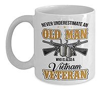 Tazze Da Tè In Ceramica Veteran Never Underestimate An Old Man Who Is Also A Vietnam Statement Tazza In Ceramica Divertente Tazza In Porcellana Per Thè Fidanzata Anniversario