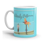 Tazze Da Tè In Ceramica Wendy Peffercorn The Sandlot Con Manici Tazze Colazione Colorata Tazza Da Tè Per Anniversario Home Quotidiano