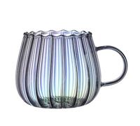 Tazze Da Tè In Vetro - Tazze Da Tè In Vetro 400 Ml, Tazze Da Caffè Fantasia | Tazze Da Tè Di Zucca Antiscivolo Estetiche Per Latte Di Soia, Acqua Gassata, Caffè Caldo, T