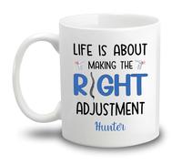 Tazze Da Tè Life Is About Making The Right Adjustment Tazzine Da Caffè,Divertenti,Personalizzabile,Tazza Da Caffe Per Compleanno Uomo Donna 330Ml