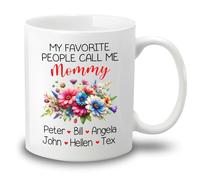 Tazze Da Tè My Favorite People Call Me Mommy Ceramica Mugs,Moderne,Particolari,Tazza In Ceramica Per Papà Donna Festa 330Ml