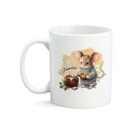 Tazze Da Tè Particolari Tazza Da Caffe Mouse In Sweater Making Soup White Mouse In The Kitchen Personalizzabile Tazzine Da Caffè Per Festa Donna Lavoro 330Ml