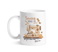 Tazze Da Tè Stampata Tazza In Ceramica Sewing Mends The Soul Beautiful Sewing Machine Sewer Multicolore Ceramica Mugs Per Nonna Lavoro Donna 330Ml