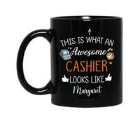Tazze Da Tè This Is What An Awesome Cashier Look Like Ceramica Mugs,Moderne,Divertenti,Tazza Da Caffe Per Nonna Donna Papà 330Ml