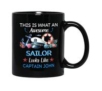 Tazze Da Tè This Is What An Awesome Sailor Looks Like Tazzine Da Caffè,Multicolore,Personalizzabile,Tazza In Ceramica Per Caffè E Tè Ufficio Lavoro 330Ml