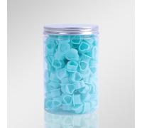 Tazze del cappuccio dell'inchiostro del tatuaggio 200pcs, tazza dell'inchiostro del tatuaggio del gel di silice a forma di cuore, contenitore eliminabile del pigmento per uso del tatuaggio (Blue)