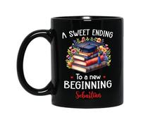 Tazze Di Caffè A Sweet Ending To Be New Beginning Ceramica Mugs,Stampata,Moderne,Tazza Da Caffe Per Ufficio Festa Della Mamma Donna 330Ml