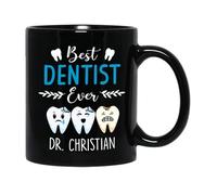 Tazze Di Caffè Best Dentist Ever Ceramica Mugs,Moderne,Stampata,Tazza Da Caffe Per Ufficio Uomo Donna 330Ml