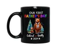 Tazze Di Caffè Daddy And Baby Bear Tazzine Da Caffè,Personalizzabile,Moderne,Tazza In Ceramica Per Festa Caffè E Tè Donna 330Ml