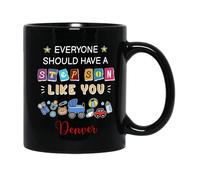 Tazze Di Caffè Everyone Should Have A Step Son Like You Ceramica Mugs,Con Manico,Divertenti,Tazza In Ceramica Per Festa Della Mamma Nonna Donna 330Ml