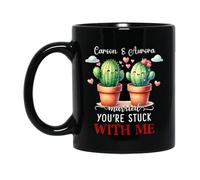 Tazze Di Caffè Med You'Re Stuck With Me Tazzine Da Caffè,Personalizzabile,Stampata,Tazza In Ceramica Per Festa Compleanno Papà 330Ml