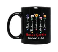 Tazze Di Caffè Nana'S Garden Blooming In Love Tazzine Da Caffè,Con Manico,Divertenti,Tazza Da Caffe Per Uomo Nonna Ufficio 330Ml