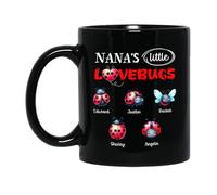 Tazze Di Caffè Nana'S Little Love Bugs Ceramica Mugs,Personalizzabile,Stampata,Tazza Da Caffe Per Festa Papà Ufficio 330Ml