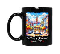 Tazze Di Caffè San Francisco Ceramica Mugs,Divertenti,Particolari,Tazza Da Caffe Per Ufficio Donna Festa 330Ml