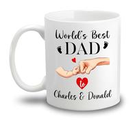 Tazze Di Caffè World'S Best Dad Tazzine Da Caffè,Con Manico,Stampata,Tazza In Ceramica Per Caffè E Tè Nonna Festa 330Ml