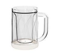 Tazze di congelamento - Boccali da birra in a doppia parete, tazza da caffè ghiacciata trasparente | Raffreddatore per caffè frigorifero per tazza di birra ghiacciata intercalare, tazze di