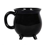 Tazze di Halloween, Witches Brew, Calderone Mug - Tazza da caffè in ceramica con disegno strega per tè, cioccolata calda, bevanda mattutina (nero1)