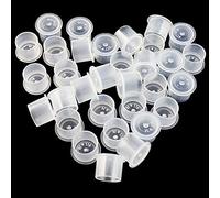 Tazze di inchiostro per tatuaggi - SOTICA 300PCS #17 Tazze di inchiostro per tatuaggi di grandi dimensioni Microblading Trucco Calotte di inchiostro per pigmenti per tatuaggi con base bianca