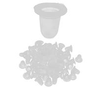 Tazze di Inchiostro per Tatuaggi Usa e Getta 100 Pezzi Tappi di Pigmenti per Microblading in Silicone per Tazze Morbide in Silicone per Tatuaggi Permanenti (Piccola tazza in silicone morbido)