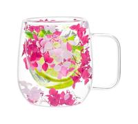 Tazze di isolate doppie tazze da tè isolate secco | Chiara tazza di isolamento termico, tazze da tè isolate a doppio strato con maniglia 250ml per succo di latte del latte del