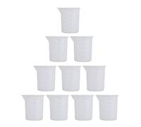 Tazze di misurazione in resina da 100 ml in silicone riutilizzabili per mescolare e versare strumenti per colata di gioielli epossidici tazza flessibile per alimenti/caramelle per pittura acrilica