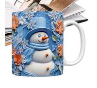 Tazze Di Pupazzo Di Neve Di Natale, Tazza Di Caffè Di Natale, Tazze Di Pupazzo Di Neve In Ceramica Per Il Caffè, Tazza Di Ceramica Di Bere Di Natale Per La Zuppa Di Acqua Di Birra Succo Di Wh