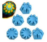 Tazze di traccia di fiori Per versare il colore - 6 pzs/set di strumenti di pittura acrilica, pittura liquida, 5/6/7/8/9/10 filtri di fiori per Do It Yourself colore e creazione di forniture modelli