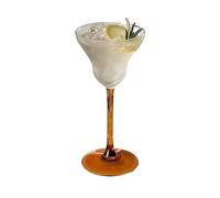 Tazze di vetro Bicchieri da cocktail colorati eleganti 6,4 once(Bruin)