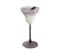 Tazze di vetro Bicchieri da cocktail colorati eleganti 6,4 once(Purple)