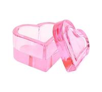 Tazze di vetro di cristallo con coperchi Piatto Ciotola Piatto Penna Tazza di Lavaggio Acrilico A Forma di Cuore Contenitore Attrezzatura Accessori Strumento A Forma Di Cuore Tazza Di Vetro Cristallo