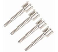 Tazze Differenziali Rc Per 94155 94188 8064 1/10 4 Pezzi Adattatore Per Mozzo In Acciaio Per Asse Tazza Di Trasmissione RC Crawler Auto Ricambi Accessori(Silver)